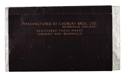 Lot 82 - VINTAGE CHOCOLATE DUMMY BAR - MID CENTURY CADBURYS BAR