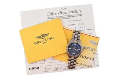 Lot 37 - BREITLING TITANIUM AEROSPACE REPETITION MINUTES F65362 WRISTWATCH