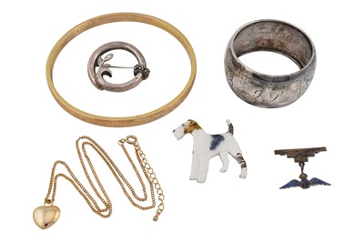 Lot 146 - COLLECTION OF SILVER & ROLLED GOLD JEWELLERY