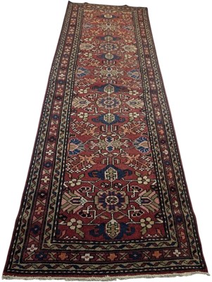 Lot 935 - NORTH WEST PERSIAN HAMADAN CARPET FLOOR RUNNER