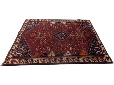 Lot 937 - LARGE 20TH CENTURY SOUTH WEST PERSIAN QASHQAI CARPET FLOOR RUG