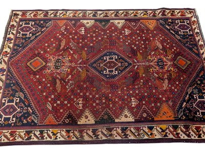 Lot 937 - LARGE 20TH CENTURY SOUTH WEST PERSIAN QASHQAI CARPET FLOOR RUG