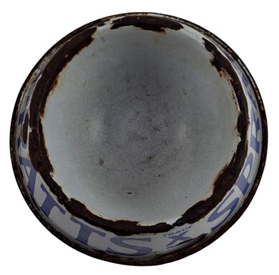 Lot 2 - SPRATT'S - EARLY 20TH CENTURY ENAMEL DOG BOWL