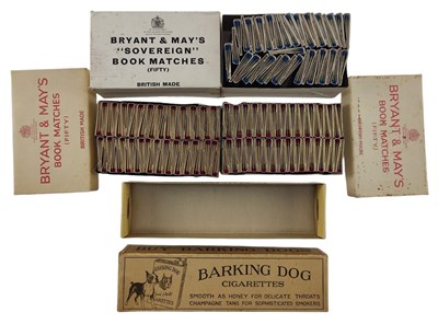 Lot 228 - TOBACCIANA. THREE VINTAGE BOXED BRYANT & MAY SOVEREIGN BOOK MATCHES & OTHERS