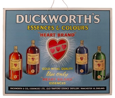 Lot 58 - DUCKWORTH'S ESSENCES & COLOURS - PICTORIAL SHOWCARD