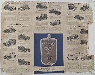 Lot 148 - MORRIS AUTOMOBILES - TWO VNITAGE EARLY TO MID 20TH CENTURY CAR POSTERS