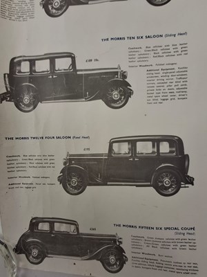 Lot 148 - MORRIS AUTOMOBILES - TWO VNITAGE EARLY TO MID 20TH CENTURY CAR POSTERS