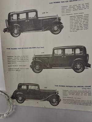 Lot 148 - MORRIS AUTOMOBILES - TWO VNITAGE EARLY TO MID 20TH CENTURY CAR POSTERS
