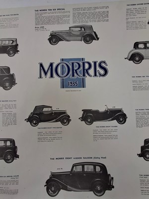 Lot 148 - MORRIS AUTOMOBILES - TWO VNITAGE EARLY TO MID 20TH CENTURY CAR POSTERS