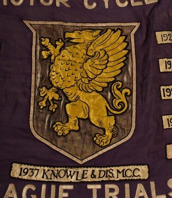 Lot 218 - AUTOMOBILIA - PRE WAR WESSEX CENTRE AUTO CYCLE UNION BANNER