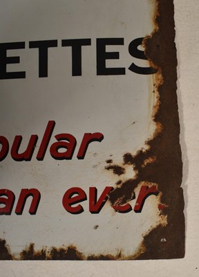 Lot 90 - EARLY 20TH CENTURY WILLS WOODBINE ENAMEL ADVERTISING SIGN
