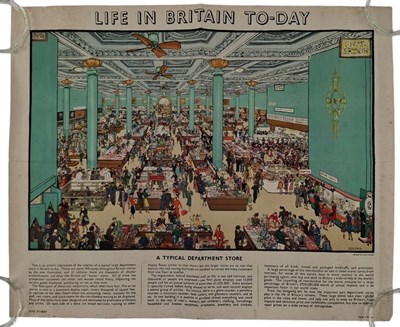 Lot 161 - GRACE GOLDEN FOR GPO - VINTAGE 1930S POSTER OF DEPARTMENT STORE