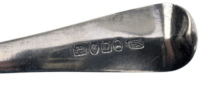Lot 22 - COLLECTION OF 19TH CENTURY GEORGE III HALLMARKED SILVER TABLE SPOONS