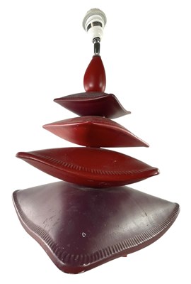 Lot 506 - LOUIS DRIMMER - CUSHION - 1970S FRENCH DESIGNER TABLE LAMP