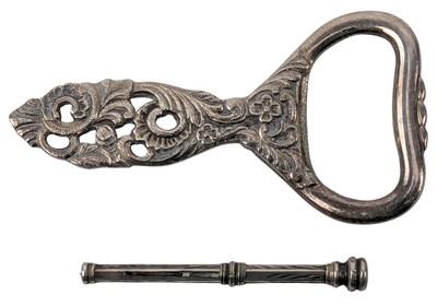 Lot 85 - EDWARD VII HALLMARKED SILVER TOOTHPICK & A 900 SILVER BOTTLE OPENER