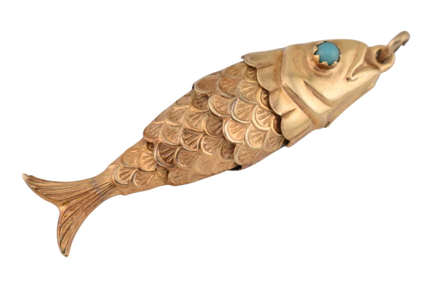 Lot 13 - ITALIAN HALLMARKED 9CT GOLD FISH PENDANT