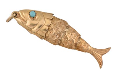 Lot 13 - ITALIAN HALLMARKED 9CT GOLD FISH PENDANT