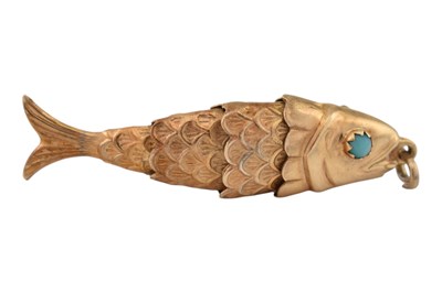Lot 13 - ITALIAN HALLMARKED 9CT GOLD FISH PENDANT