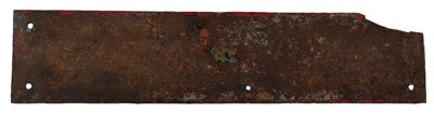 Lot 238 - NO ADMITTANCE - VINTAGE CAST IRON PAINTED SIGN