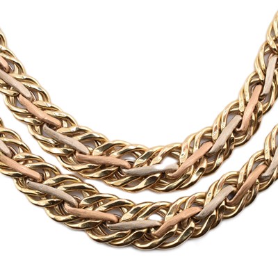 Lot 38 - HALLMARKED 9CT GOLD CHAIN NECKLACE & BRACELET SET