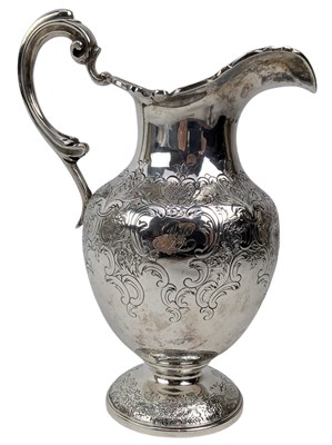 Lot 8 - 19TH CENTURY WILLIAM IV HALLMARKED SILVER THREE-PIECE TEA SERVICE T/W SUGAR TONGS