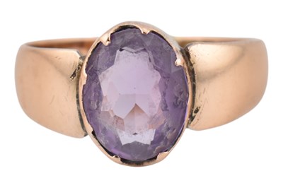 Lot 467 - EARLY 20TH CENTURY HALLMARKED 9CT GEM SET RING