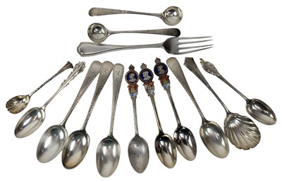 Lot 144 - COLLECTION OF HALLMARKED SILVER FLATWARE INCLUDING EDWARD VII SILVER TEASPOONS