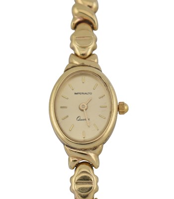 Lot 541 - IMPERIALATO 9CT YELLOW GOLD QUARTZ WRISTWATCH