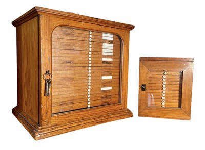 Lot 35 - TWO 19TH CENTURY MAHOGANY-CASED SPECIMEN CHESTS