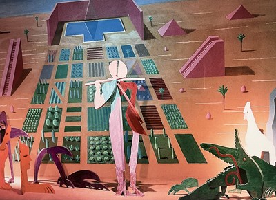 Lot 50 - DAVID HOCKNEY - SIGNED COLOURED OFFSET LITHOGRAPH EXHIBITION POSTER
