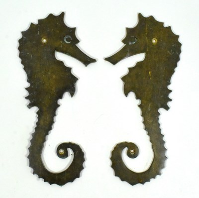 Lot 35 - FORMER BRISTOL ZOO GARDENS - SEAHORSE AQUARIUM DOOR HANDLES