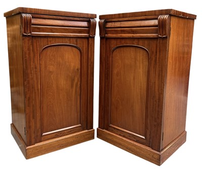 Lot 252 - PAIR OF 19TH CENTURY VICTORIAN MAHOGANY PEDESTALS