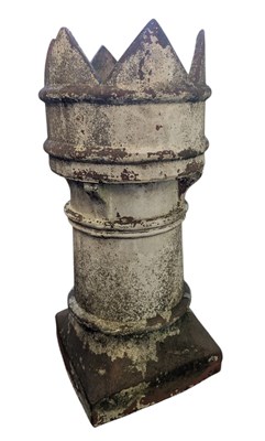 Lot 142 - VICTORIAN TERRACOTTA CHIMNEY POT