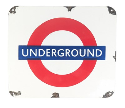 Lot 152 - LONDON UNDERGROUND - VINTAGE STYLE ENAMEL SIGN