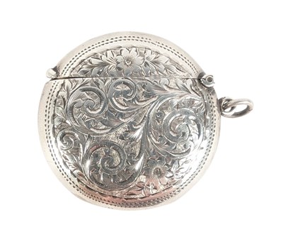 Lot 201 - HALLMARKED SILVER VESTA CASE - BIRMINGHAM 1902