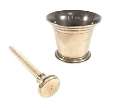 Lot 213 - 19TH CENTURY BRONZE PESTLE & MORTAR