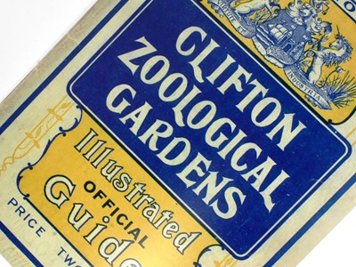Lot 46 - FORMER BRISTOL ZOO GARDENS - REPLICA SIGN 1910 GUIDE BOOK