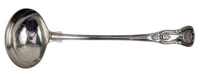 Lot 159 - LARGE 19TH CENTURY VICTORIAN HALLMARKED SILVER SOUP LADLE