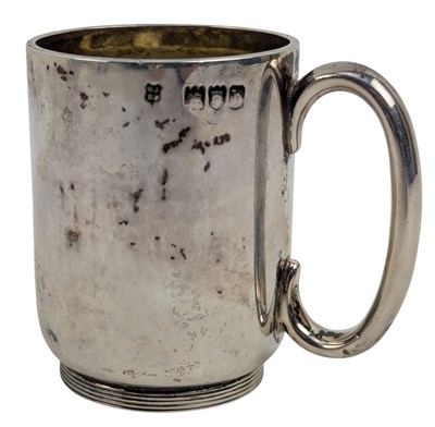 Lot 172 - 19TH CENTURY VICTORIAN HALLMARKED SILVER CHRISTENING CUP