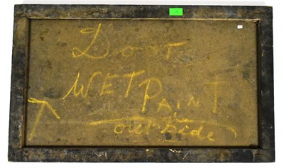 Lot 70 - FORMER BRISTOL ZOO GARDENS - EARLY 20TH CENTURY CLOAKROOM SIGN