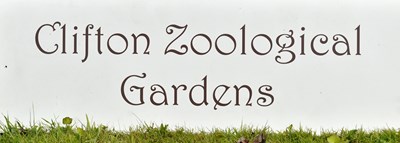 Lot 82 - FORMER BRISTOL ZOO GARDENS - CLIFTON ZOOLOGICAL GARDENS SIGN
