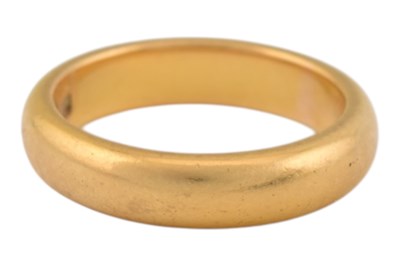Lot 156 - HALLMARKED 22CT GOLD BAND RING
