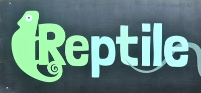 Lot 92 - FORMER BRISTOL ZOO GARDENS - REPTILE HOUSE ENTRANCE SIGN