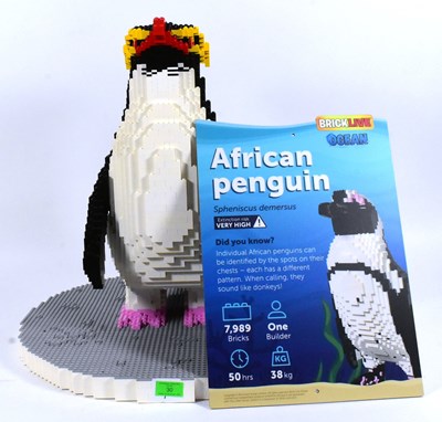 Lot 99 - FORMER BRISTOL ZOO GARDENS - BRICKLIVE OCEAN EXHIBITION LEGO PENGUIN