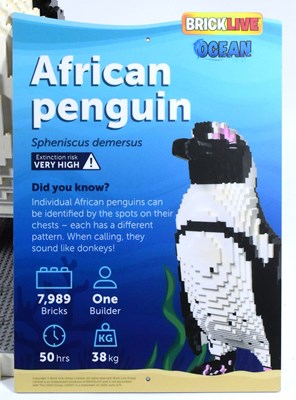 Lot 99 - FORMER BRISTOL ZOO GARDENS - BRICKLIVE OCEAN EXHIBITION LEGO PENGUIN