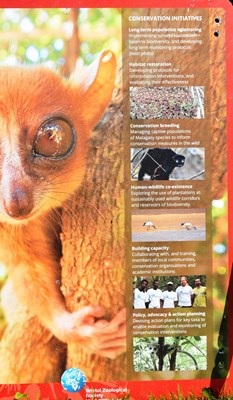Lot 101 - FORMER BRISTOL ZOO GARDENS - NORTHERN MADAGASCAR INFORMATION SIGN