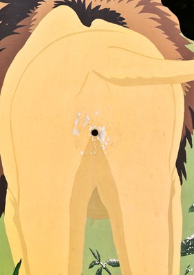 Lot 103 - FORMER BRISTOL ZOO GARDENS - LION 'MARKING ITS TERRITORY' INTERACTIVE FEATURE
