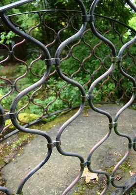 Lot 115 - FORMER BRISTOL ZOO GARDENS - ORIGINAL GORILLA HOUSE RAILINGS BRIDGE SECTIONS