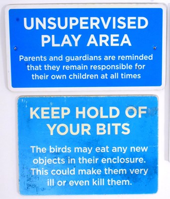 Lot 116 - FORMER BRISTOL ZOO GARDENS - COLLECTION OF ASSORTED SIGNS