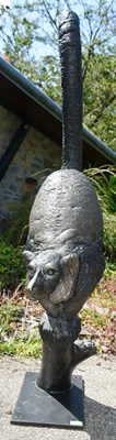 Lot 125 - FORMER BRISTOL ZOO GARDENS - JON BUCK - PANGOLIN EDITIONS - BRONZE LEMUR